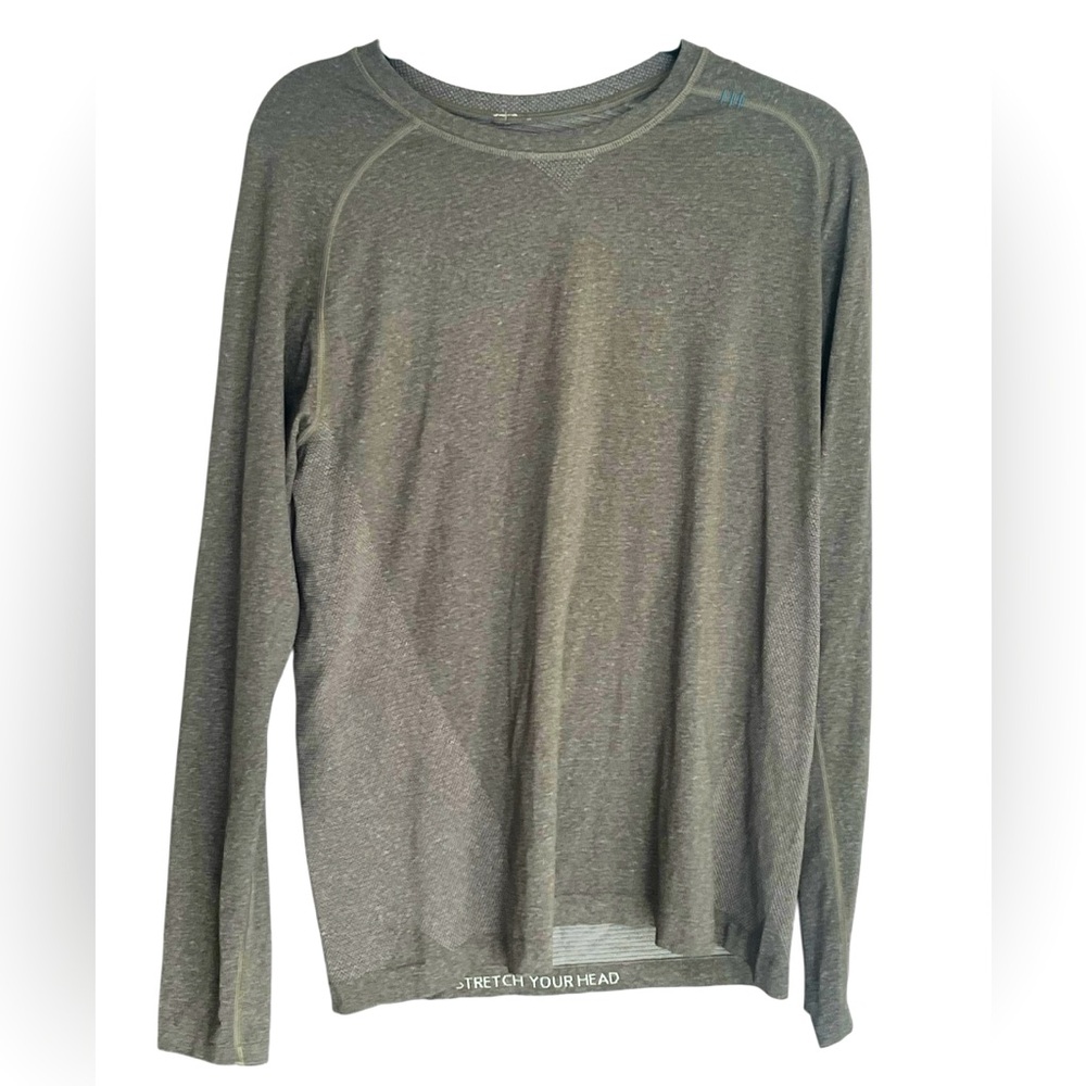 Lululemon Men’s Metal Vent Tech Long Sleeve T-Shirt Size Medium Olive Green
